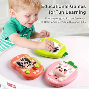 Rompecabezas Deslizante 3D Personalizado de Huarongdao, de Plástico, con Lindos Animales de Dibujos Animados y Dinosaurios, Juego Educativo Portátil 2 en 1 Unisex - Product Image 4