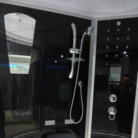 Sauna vapeur multifonctionnel à LED avec fonction vapeur sèche et humide et plateau coulissant pour hôtel et appartement