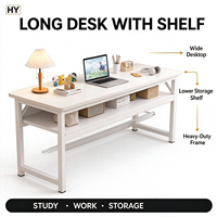 Bureau d'ordinateur moderne au design épuré, table d'étude à domicile, bureau d'écriture de qualité commerciale, mobilier de poste de travail