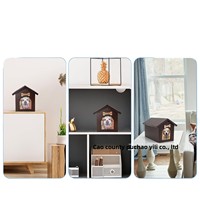 Urne funéraire en bois pour animaux de compagnie en forme de petite maison avec cadre photo, crochet pour médaille d'identification et couvercle de cercueil