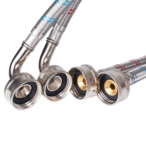 4FT 5FT <span class=keywords><strong>lavatrice</strong></span> in acciaio inox tubi di connessione di ingresso dell'<span class=keywords><strong>acqua</strong></span> portatile e linea di alimentazione - Product Image 2