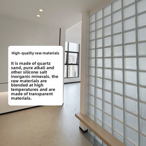 Rắn vuông rỗng kính gạch Băng Bóng cho bức màn tường phòng khách phòng tắm phân vùng tường trang trí bán buôn sản xuất - Product Image 3