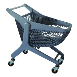 JS-FL -80 प्रशंसक या केले आकार सुपरमार्केट पूरे प्लास्टिक ट्राली - Product Image 1