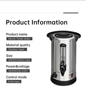 Heavybao Catering restoran ekipmanları 10 20L elektrikli ısıtıcı dağıtıcı sıcak kahve Percolator Mulled şarap su kazanı Urns - Product Image 2