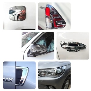 ชุดแต่ง KQD คุณภาพสูง วัสดุ ABS สีดำ/โครเมียม ครบชุด สำหรับ Toyota Hilux Revo ปี 2016-2022 - Product Image 3