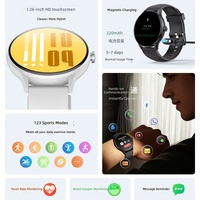 Nouvelle montre connectée Zl multicolore avec fonction d'appel, assistant vocal IA, surveillance de la pression artérielle, étanche IP68, écran TFT
