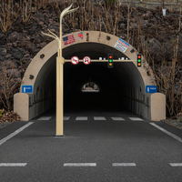 LaiHong Réverbère LED intelligent Réverbère LED pour autoroute Étanche IP67 en alliage d'aluminium Panneaux de feux de circulation et drapeaux de caméra