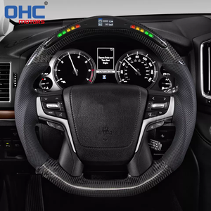 พวงมาลัยคาร์บอนไฟเบอร์ OHC MOTORS LED RPM สำหรับรถยนต์โตโยต้า LC200 แลนด์ครุยเซอร์ 200 ปราโด 150 ปี <span class=keywords><strong>2016</strong></span> ถึง 2021 - Product Image 1