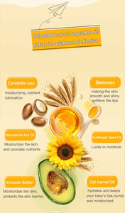 Baume à lèvres végétalien personnalisé aux saveurs de fruits et d'herbes biologiques pour enfants - Hydratant, imperméable et longue durée - Product Image 5