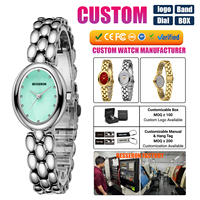 Montre élégante pour femme avec cadran ovale minimaliste, acier inoxydable 316L plaqué PVD, montre-bracelet à quartz tendance, service de personnalisation de logo OEM ODM