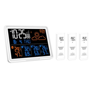 Estación Meteorológica Inteligente para el Hogar con Pantalla a Color, Barómetro, Higrómetro, Estación Meteorológica Inalámbrica de Alta Precisión con <span class=keywords><strong>3</strong></span> <span class=keywords><strong>Sensores</strong></span> Exteriores - Product Image 2