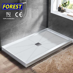 ถาดรองน้ำฝักบัวห้องน้ำทันสมัยถาดรองน้ำทำความสะอาดง่ายเรซินและหินเทียมสำหรับฐานอาบน้ำ - Product Image 2