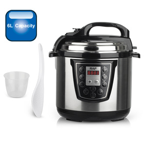 Olla Arrocera Digital Multifuncional Programable de Acero Inoxidable con Olla Interior de Aluminio de 6L para Uso Doméstico - Product Image 1