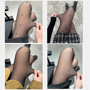 Collants chauds à pois pour femme, effet seconde peau, bas thermiques, leggings polaire d'hiver, pantalons chaussettes isolés - Product Image 4