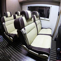 Siège de fourgon MPV en cuir de luxe avec canapé-lit inclinable multifonctionnel pour camping-car (Vito)