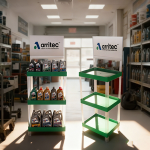 Exhibidores de Aceite de Plástico para Taller de Reparación de Automóviles, Exhibidor de Aceite Lubricante de Plástico para Piso con Logotipo - Product Image 5