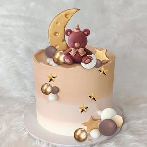 Decorazione per <span class=keywords><strong>Torta</strong></span> di <span class=keywords><strong>Compleanno</strong></span> per Bambini a Forma di <span class=keywords><strong>Orsetto</strong></span>, Decorazione per Torte Natalizie e Pasquali - Product Image 3