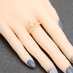 Bague de mariage JXX en or 24 carats, designs simples, bijoux en diamant pour femmes, bague de fiançailles classique avec ajustement pour l'Arabie Saoudite - Product Image 2