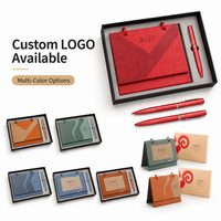 Calendario de Escritorio de Cuero PU 2027 con Logotipo Personalizado, Estampado en Caliente, Regalo Corporativo al por Mayor