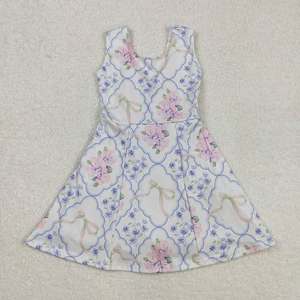 Vestidos Deportivos de Yoga para Niñas, con Flores Rojas, a la Moda, Dulces, Hasta la Rodilla, en Oferta - Product Image 6