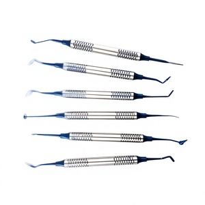 6-Piece Composite Filling Instruments Blue Non-Stick Double Ended Dental Tools Dental surgical instruments Wholesale Supplier - Product Image 1