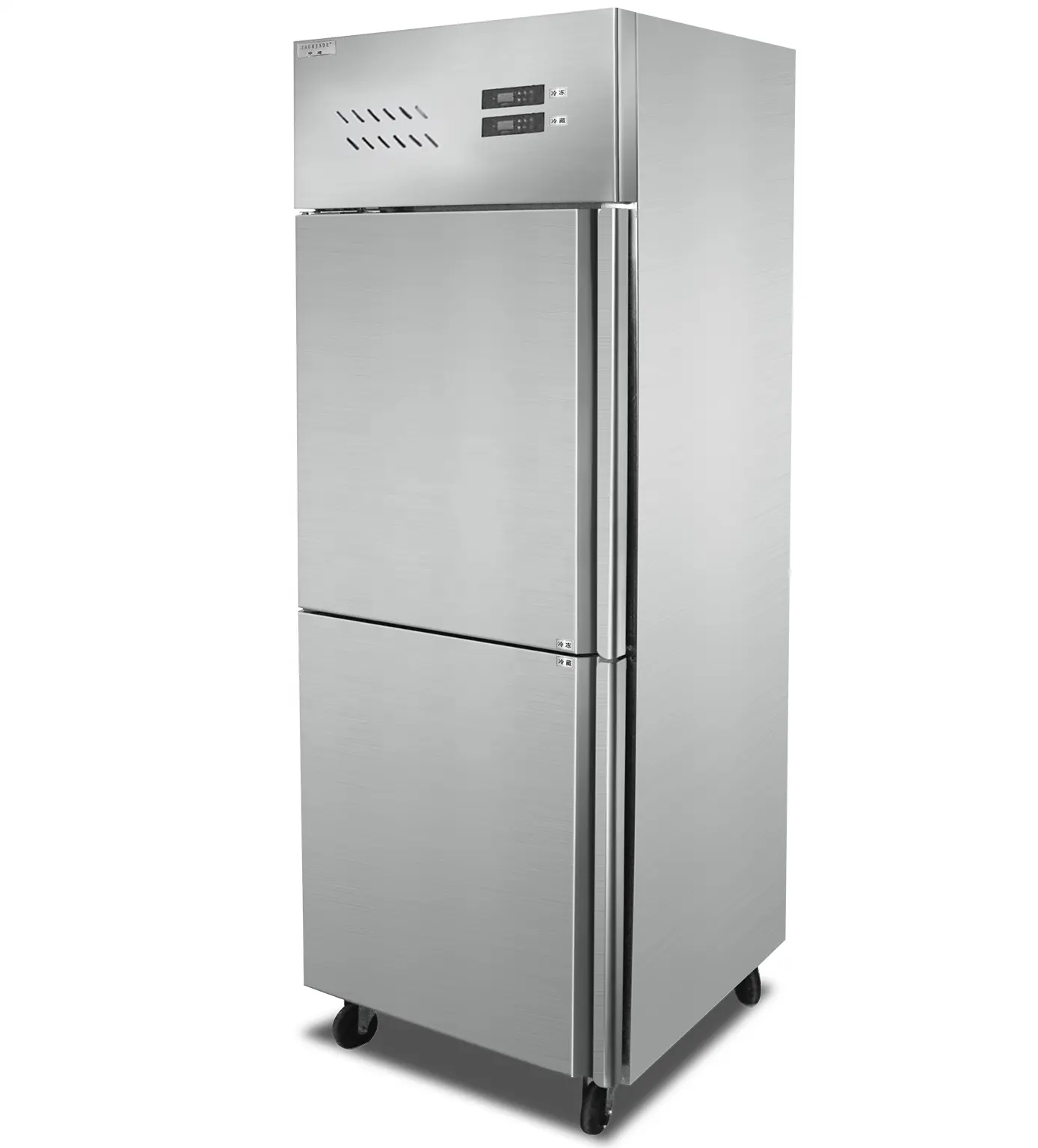 โมเดลระเบิด จุดสินค้าเชิงพาณิชย์ในครัวเรือนตู้แช่แข็ง 2 ประตูขนาดเล็กตู้เย็นประหยัดพลังงาน