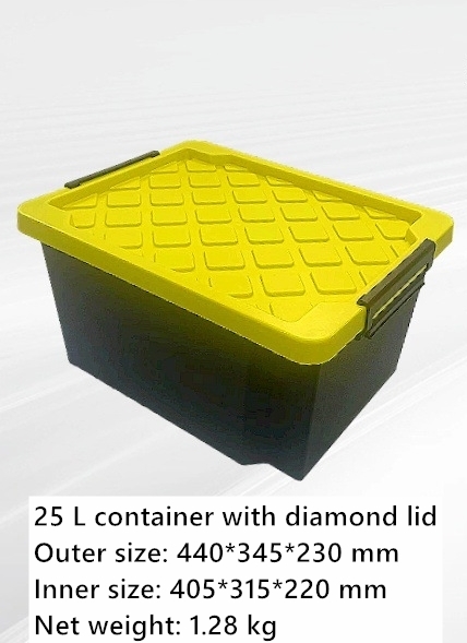 Tanque de 25L (diamante) exterior 44*34,5*23cm interior 40,5*31,5*22cm