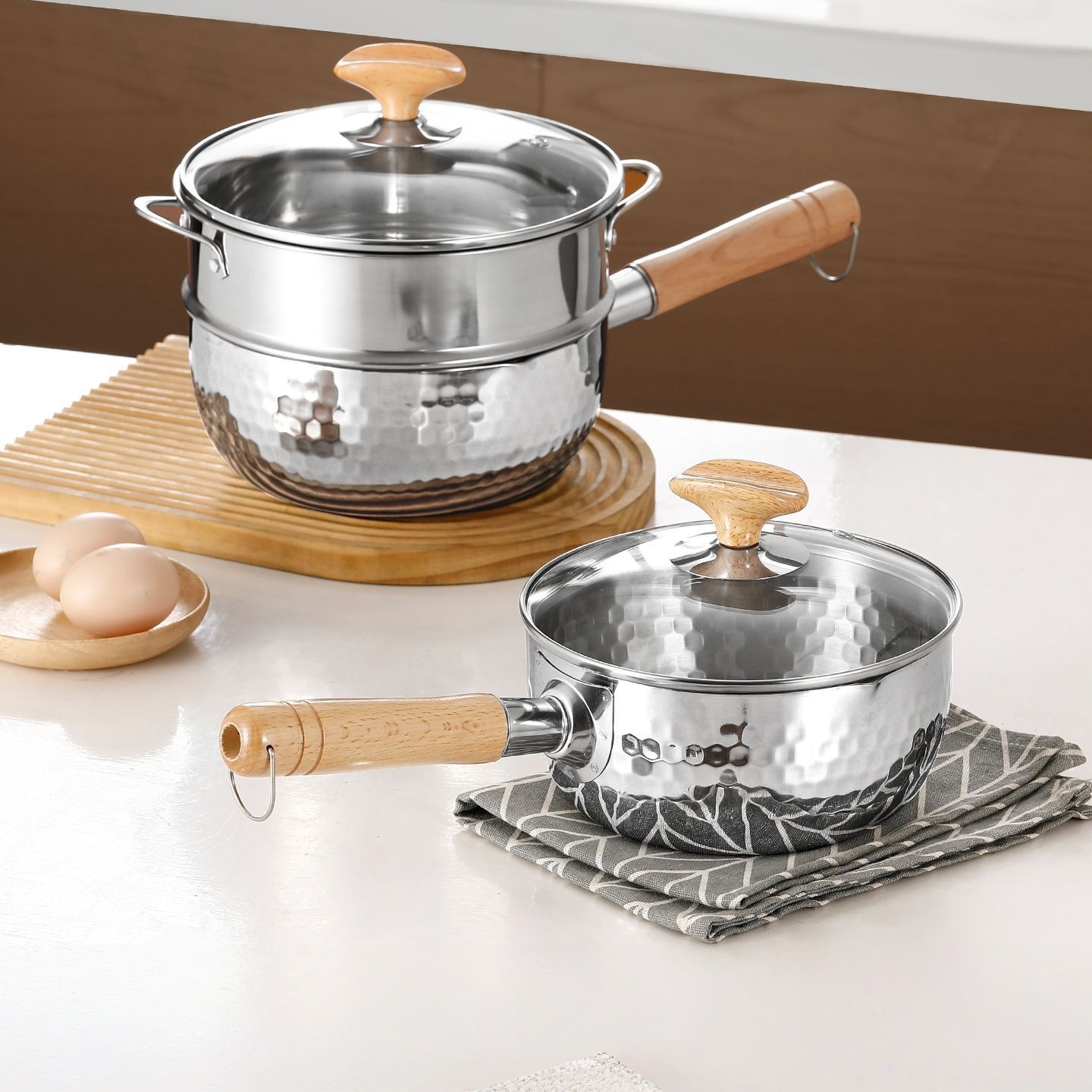 Extra Thick Yukihira Pot 22cm [with Lid] Steamer