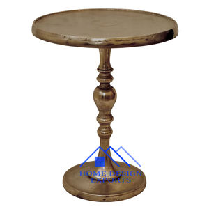 Table d'appoint dorée de luxe avec dessus en marbre - Product Image 6