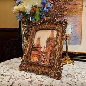 Khung ảnh cổ điển châu Âu 5x7 làm bằng nhựa resin, phong cách Gothic cổ điển, trang trí nhà cửa, studio ảnh, đám cưới, treo tường - Product Image 5
