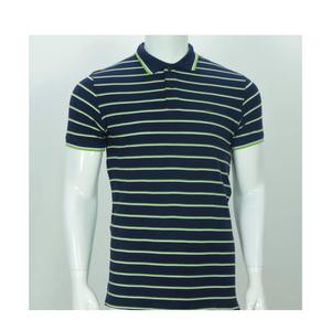 Recién llegado de fábrica, superventas, personalizado, 100% algodón, manga corta a rayas para camiseta Polo, tejido cómodo, 200 gramos, suave F - Product Image 3