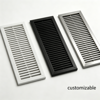 Grille de Diffusion d'Air HVAC en Alliage d'Aluminium et ABS, Grille de Ventilation de Plafond sur Mesure, Installation au Sol, pour Hôtels, Bureaux, Écoles