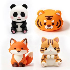 Couverture de lampe de nuit en caoutchouc en forme de panda et de pingouin, abat-jour en silicone doux au toucher pour la décoration de la chambre des enfants - Product Image 2