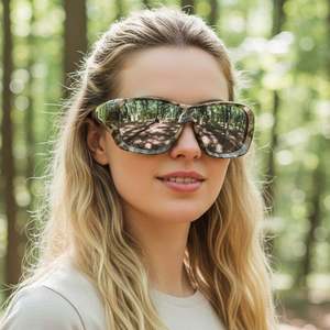 Gafas de Sol Deportivas con Espejo y Logotipo Personalizado 2025, Lentes de Una Pieza con Protección UV400 para Ciclismo, para Hombre y Mujer - Product Image 4