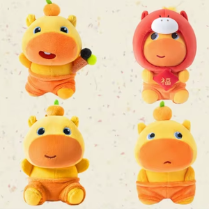 Pendentif Capybara Lulu, Sac à dos, Porte-clés poupée cheval, Jouets en peluche, Rembourrage en polyester et coton PP, Vente en gros - Product Image 1