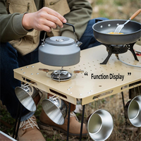 Tables pliantes de camping tactiques en aluminium réglables miniatures légères multifonctionnelles de haute qualité pour l'extérieur OEM
