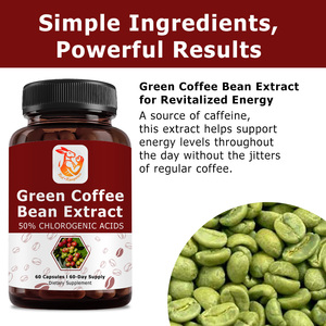 Capsules d'extrait de grains de café vert OEM ODM avec supplément d'extrait de grains de café vert, capsules d'aliments santé - Product Image 3