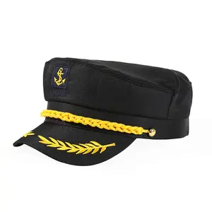 Chapéu de Capitão Sailor unissex de qualidade premium para praia e negócios, durável para adultos