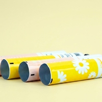 Tube souple personnalisé en aluminium-plastique pour crème pour les mains, diamètre 12,7-35 mm, avec bouchon à vis et impression UV, vente en gros