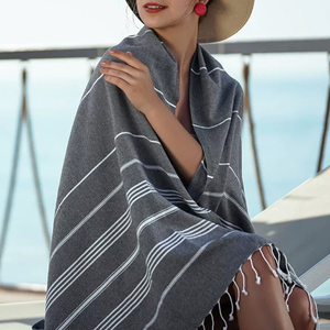 Meilleur prix haute qualité nid d'abeille motif Peshtemal <span class=keywords><strong>Fouta</strong></span> coton turc personnalisé tissu éponge serviettes <span class=keywords><strong>de</strong></span> <span class=keywords><strong>plage</strong></span> usages multiples - Product Image 6