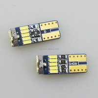 Pièces et accessoires automobiles, ampoules LED latérales pour voiture, blanc W5W 194 168 501 T10 15LED 15SMD 4014 Canbus, 12V, rénovation/mise à niveau