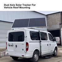 Traqueur solaire à double axe en alliage d'aluminium usiné CNC avec rotation à 360° °   Suivi automatique du soleil pour toit de camping-car avec étanchéité IP67