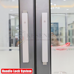 Livraison en 15 jours, portes coulissantes amovibles, résistantes, en Aluminium, à distance acoustique, pliables, triples - Product Image 4