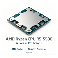 Processeur CPU de bureau 5500 6 cœurs 12 threads, socket AM4, 3,6 GHz, CPU en vrac OEM