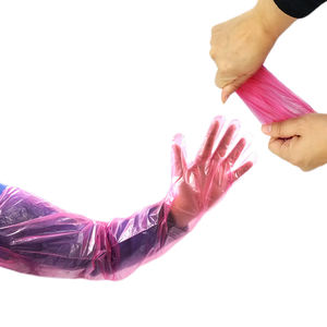 ถุงมือยาวไหล่ราคาถูกพร้อมคอถุงมือแขนยาวแบบใช้แล้วทิ้งถุงมือยาวข้อศอก - Product Image 4