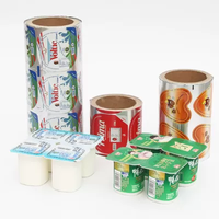 Chine Vente en gros Design Feuille d'aluminium PP Cup Top Lidding Film de thermoscellage pour l'emballage d'emballage de yaourt/boisson/gelée