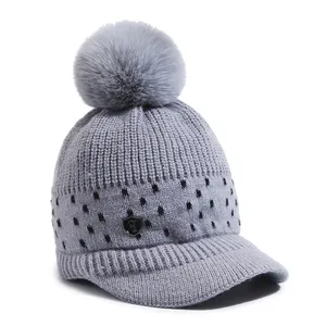 Fashionable Windproof Knit Beanie Hat Winter Outdoor Activities Cap Winter Knitted Hat