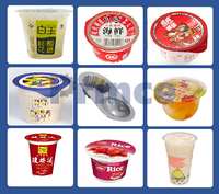 Machine automatique de scellage et de remplissage de gobelets en plastique pour boissons, eau, gelée, yaourt, lait, jus et liquides pâteux