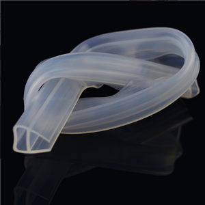 Tira de sellado de puerta de vidrio de PVC sin marco en forma de H para baño, junta de ventana sin montura, puerta de <span class=keywords><strong>ducha</strong></span> magnética, <span class=keywords><strong>perfil</strong></span> de sellado de <span class=keywords><strong>silicona</strong></span> inferior - Product Image 5