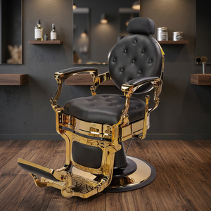 Chaise de coiffure professionnelle haut de gamme populaire pour salon de coiffure, réglable pour la coupe, le coiffage et la coloration des cheveux - Product Image 1